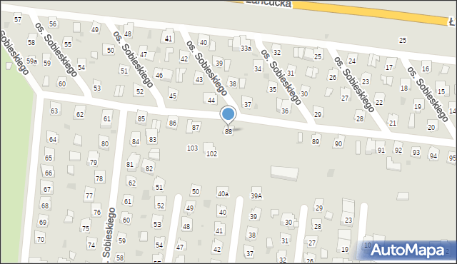 Przeworsk, Osiedle Króla Jana III Sobieskiego, 88, mapa Przeworsk