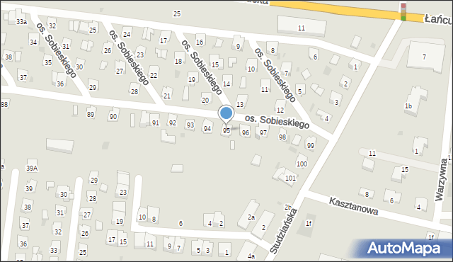 Przeworsk, Osiedle Króla Jana III Sobieskiego, 95, mapa Przeworsk