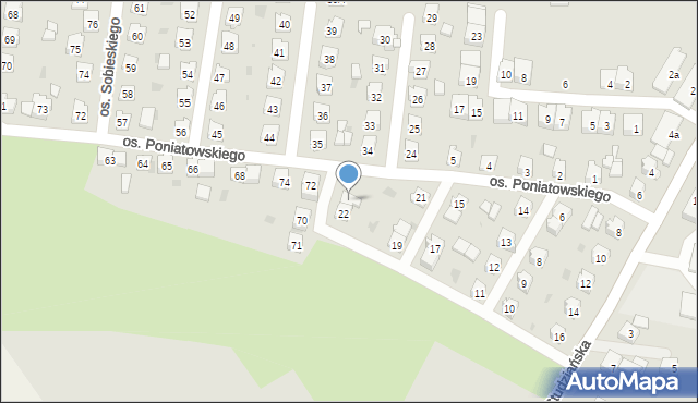 Przeworsk, Osiedle Księcia Józefa Poniatowskiego, 23, mapa Przeworsk