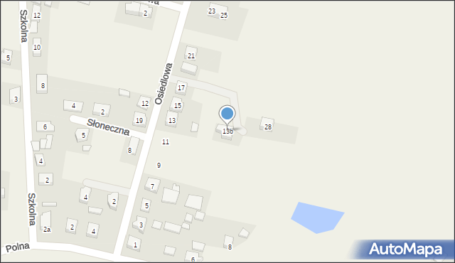 Przyborów, Osiedlowa, 13b, mapa Przyborów