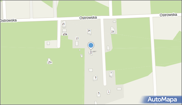 Przybynów, Ostrowska, 11, mapa Przybynów