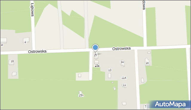 Przybynów, Ostrowska, 15, mapa Przybynów