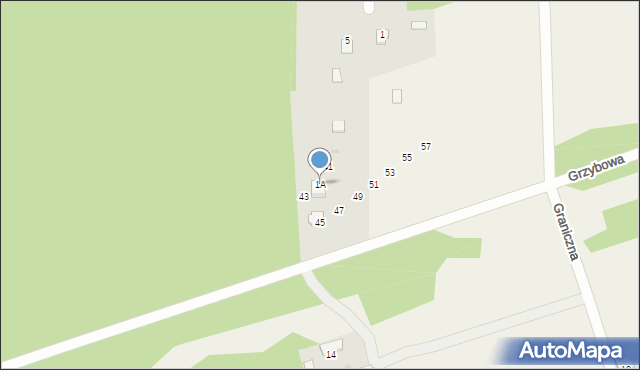 Przybynów, Ostrowska, 1A, mapa Przybynów