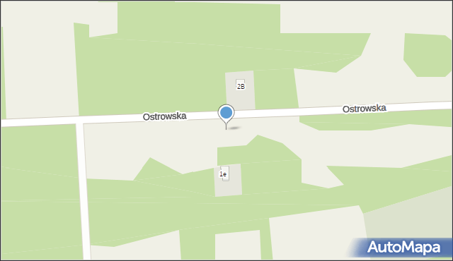 Przybynów, Ostrowska, 1c, mapa Przybynów