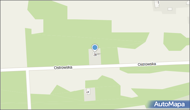 Przybynów, Ostrowska, 2B, mapa Przybynów