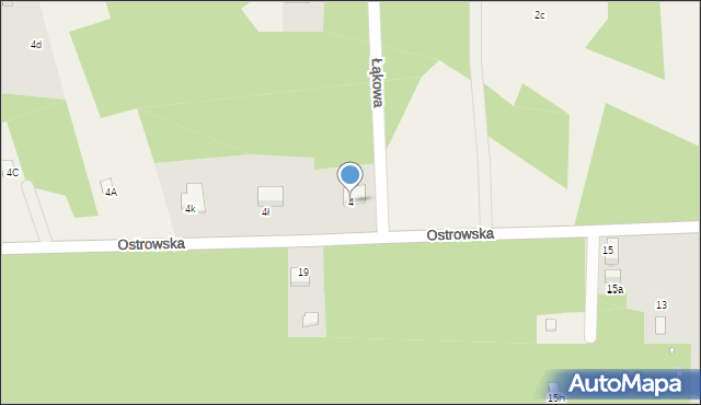 Przybynów, Ostrowska, 4, mapa Przybynów