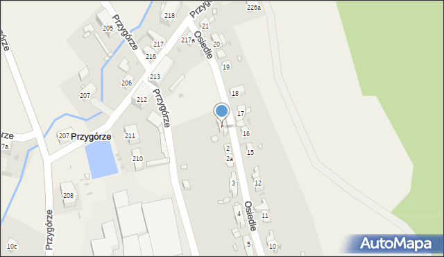Przygórze, Osiedle, 1a, mapa Przygórze