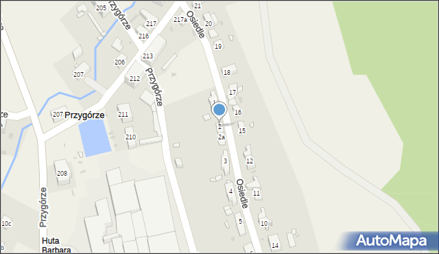 Przygórze, Osiedle, 2, mapa Przygórze