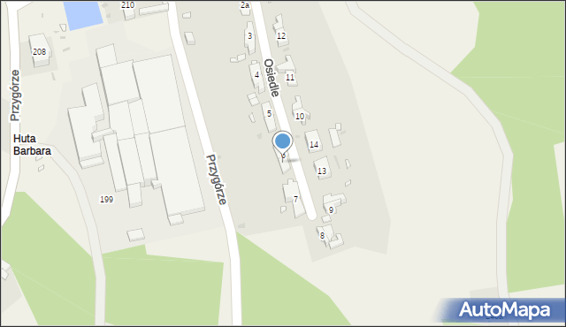 Przygórze, Osiedle, 6a, mapa Przygórze