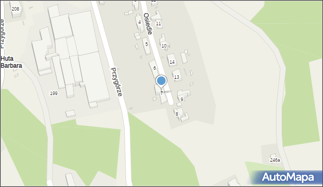 Przygórze, Osiedle, 7, mapa Przygórze