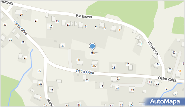 Psary, Ostra Góra, 28b, mapa Psary