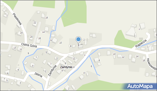 Psary, Ostra Góra, 6, mapa Psary