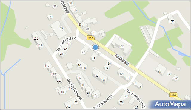 Pszów, Osiedle Kościuszki Tadeusza, gen., 20, mapa Pszów