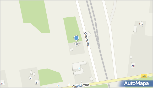 Pustelnik, Osiedlowa, 1a, mapa Pustelnik