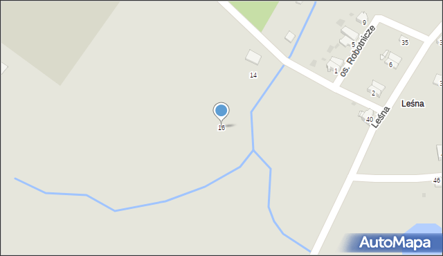 Radków, Osiedle Robotnicze, 16, mapa Radków