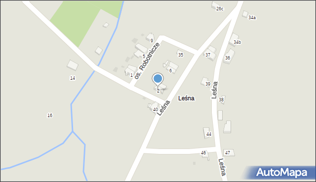 Radków, Osiedle Robotnicze, 2, mapa Radków