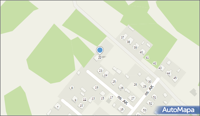 Radomyśl nad Sanem, Osiedle Armii Krajowej, 22, mapa Radomyśl nad Sanem
