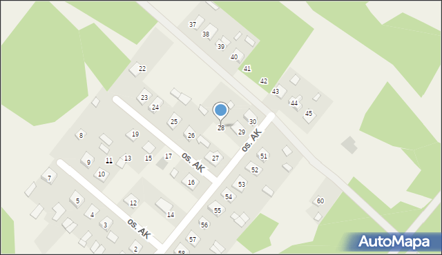 Radomyśl nad Sanem, Osiedle Armii Krajowej, 28, mapa Radomyśl nad Sanem