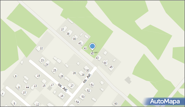 Radomyśl nad Sanem, Osiedle Armii Krajowej, 42, mapa Radomyśl nad Sanem