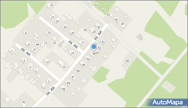 Radomyśl nad Sanem, Osiedle Armii Krajowej, 53, mapa Radomyśl nad Sanem