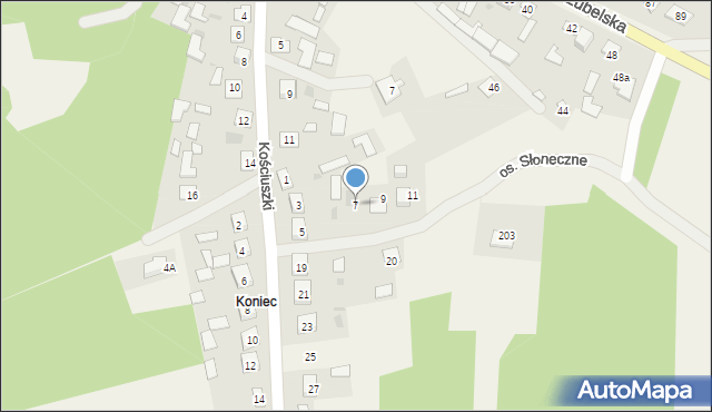 Radomyśl nad Sanem, Osiedle Słoneczne, 7, mapa Radomyśl nad Sanem