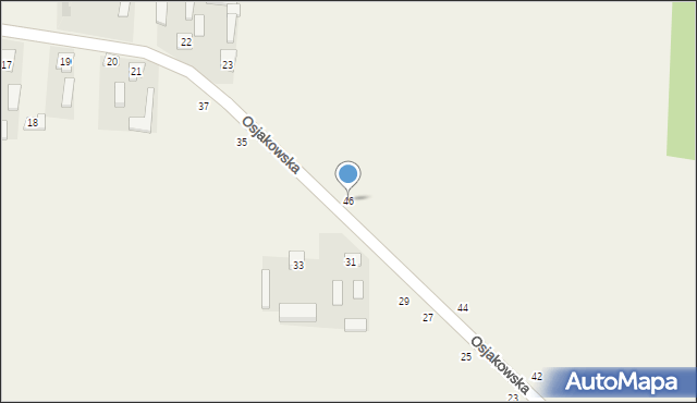 Radoszewice, Osjakowska, 46, mapa Radoszewice