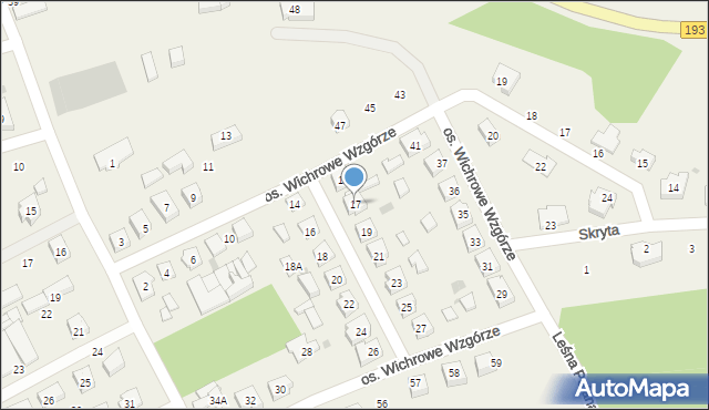 Rataje, Osiedle Wichrowe Wzgórze, 17, mapa Rataje