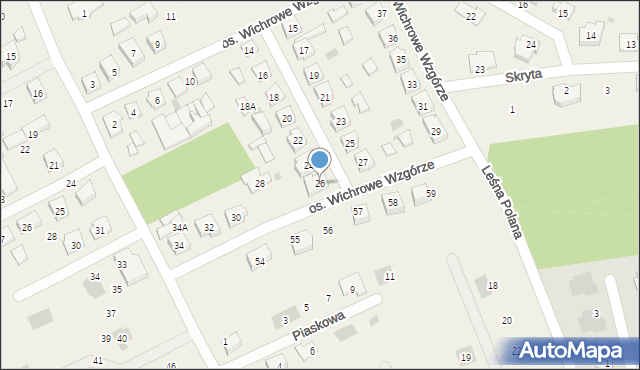 Rataje, Osiedle Wichrowe Wzgórze, 26, mapa Rataje