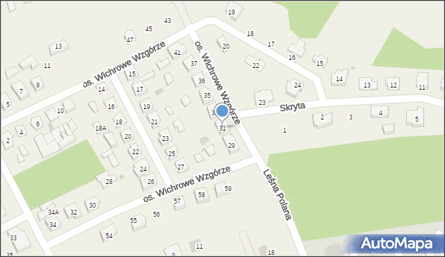 Rataje, Osiedle Wichrowe Wzgórze, 31, mapa Rataje