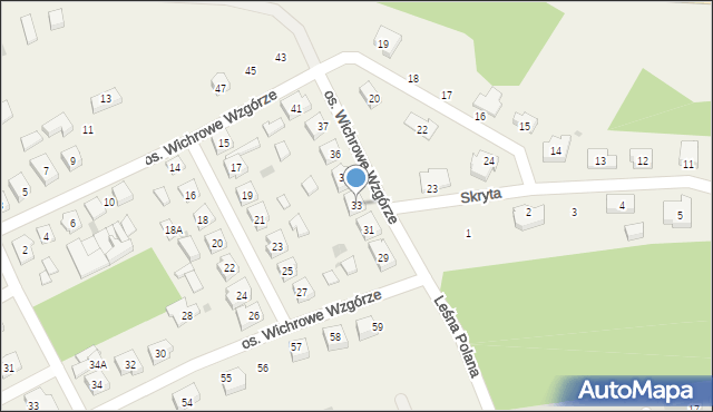 Rataje, Osiedle Wichrowe Wzgórze, 33, mapa Rataje