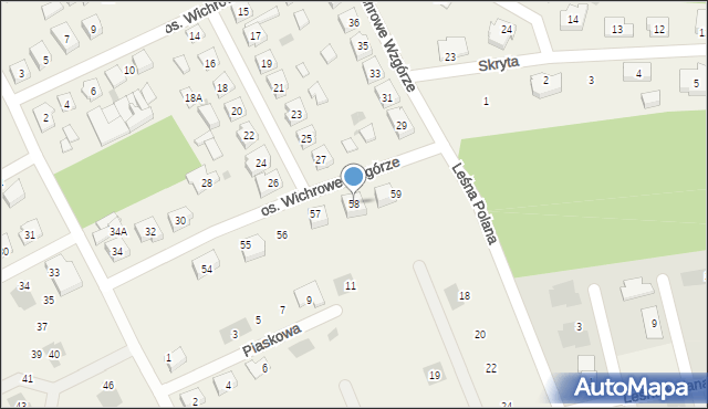 Rataje, Osiedle Wichrowe Wzgórze, 58, mapa Rataje