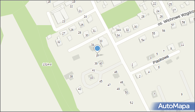 Rataje, Osiedle Zielone Wzgórze, 37, mapa Rataje