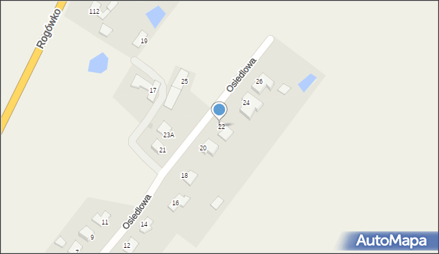 Rogówko, Osiedlowa, 29, mapa Rogówko