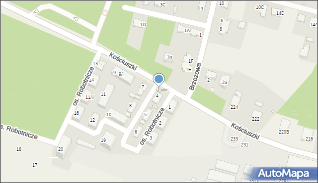 Rogoźnik, Osiedle Robotnicze, 4/i, mapa Rogoźnik