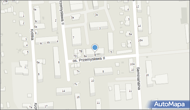 Rogoźno, Osiedle Przemysława II, 8, mapa Rogoźno