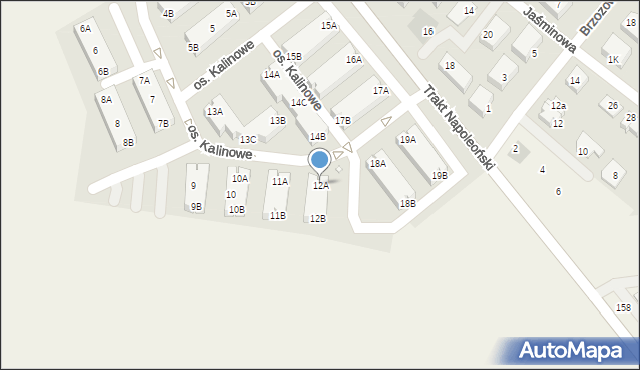 Rokietnica, Osiedle Kalinowe, 12A, mapa Rokietnica
