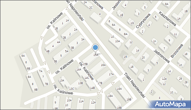 Rokietnica, Osiedle Kalinowe, 15A, mapa Rokietnica