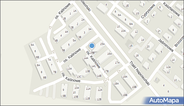 Rokietnica, Osiedle Kalinowe, 15B, mapa Rokietnica