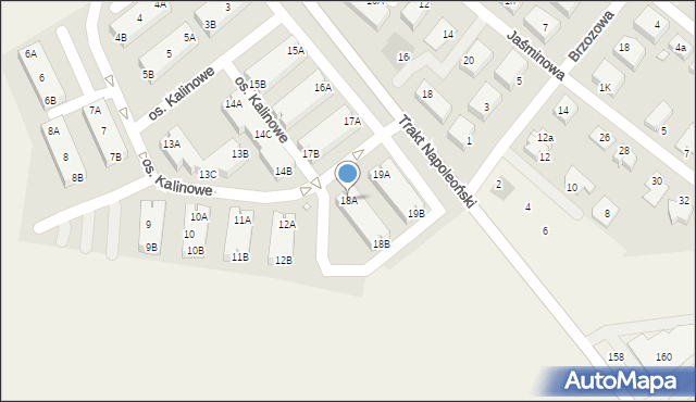 Rokietnica, Osiedle Kalinowe, 18A, mapa Rokietnica