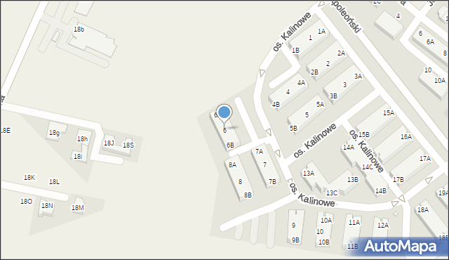 Rokietnica, Osiedle Kalinowe, 6, mapa Rokietnica
