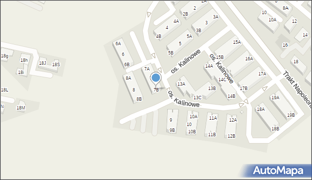 Rokietnica, Osiedle Kalinowe, 7B, mapa Rokietnica