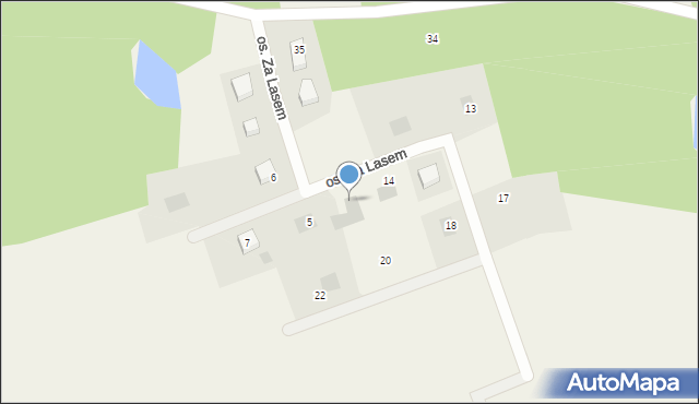 Rokocin, Osiedle Za Lasem, 12, mapa Rokocin