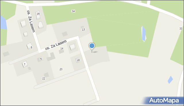 Rokocin, Osiedle Za Lasem, 17, mapa Rokocin