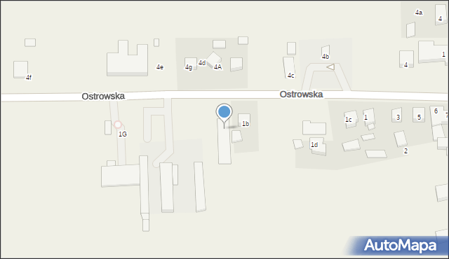Rososzyca, Ostrowska, 1f, mapa Rososzyca