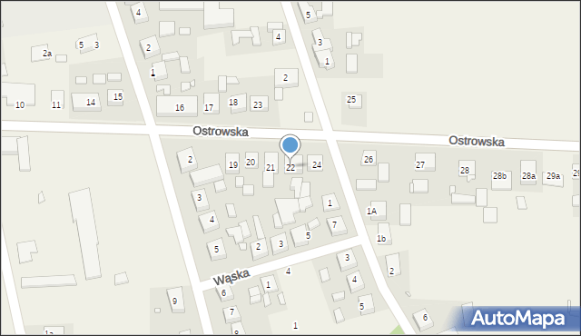 Rososzyca, Ostrowska, 22, mapa Rososzyca