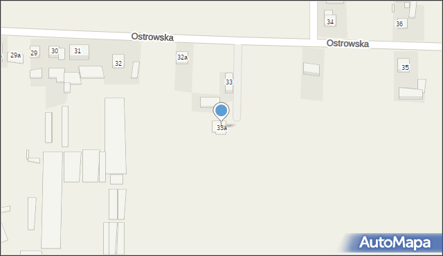 Rososzyca, Ostrowska, 33a, mapa Rososzyca