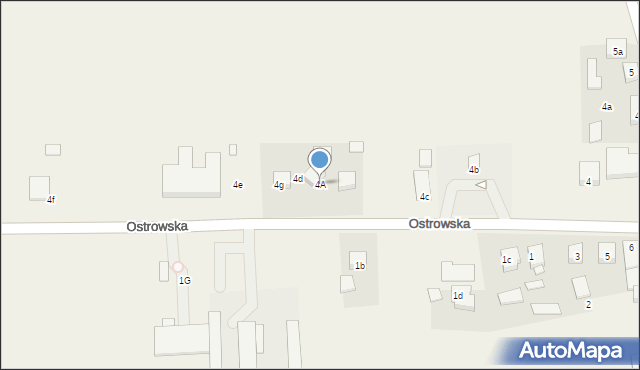 Rososzyca, Ostrowska, 4A, mapa Rososzyca