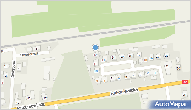 Rostarzewo, Osiedle Żegockiego, 12, mapa Rostarzewo