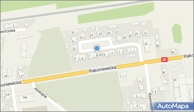 Rostarzewo, Osiedle Żegockiego, 6, mapa Rostarzewo