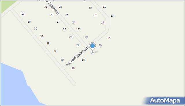 Roszków, Osiedle nad Zalewem, 17, mapa Roszków